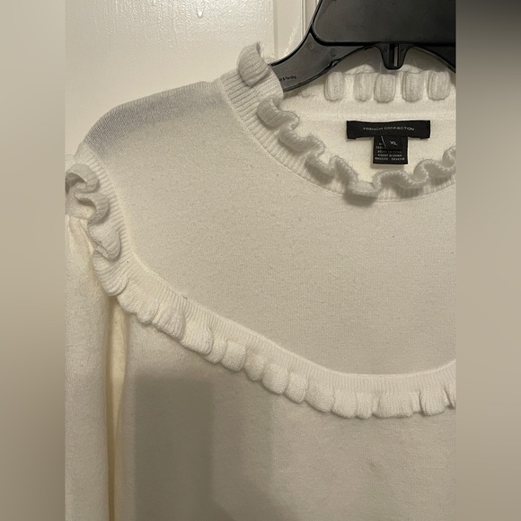 French Connection Babysoft Crewneck Ruffle Sweater - Picture 5 of 7